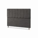 Ver imagem 4 de Cabeceira para Cama Casal Queen Estofada 1,58 ,Mts Mel Vilajo: Suede Crush Cacau