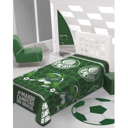 Manta Fun Microfibra 150x200cm Palmeiras Campeão Jolitex - 1