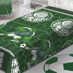 Manta Fun Microfibra 150x200cm Palmeiras Campeão Jolitex - 4