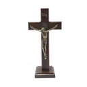 Ver imagem 3 de Crucifixo De Mesa E Parede Madeira São Bento OV 17 Cm