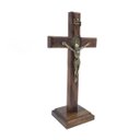 Ver imagem 2 de Crucifixo De Mesa E Parede Madeira São Bento OV 16 Cm