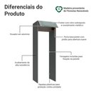 Ver imagem 3 de Porta-geladeira 73 Cm 1 Porta Basculante Cinza/rustic/cinza Lux Madesa