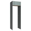 Ver imagem 1 de Porta-geladeira 73 Cm 1 Porta Basculante Cinza/rustic/cinza Lux Madesa
