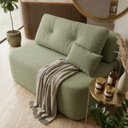 Ver imagem 2 de Sofá Modular Cielo 120cm Recepção Loja Sala de Estar Bouclê Verde - Montanari's Decor