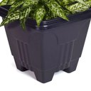 Ver imagem 4 de Vaso de Planta Quadrado Grande 16,5 Litros Floreira Jardim Decorativo Cachepot Cone Plastico Horta C