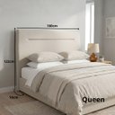 Ver imagem 2 de Cabeceira Monaco Queen Cama Moderna 160cm:palha