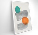 Ver imagem 4 de Quadro Abstrato Círculos 1 - 80x120 Cm - Vidro Impresso