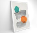 Ver imagem 2 de Quadro Abstrato Círculos 1 - 80x120 Cm - Vidro Impresso