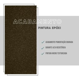 Balcão Cozinha para Buffet Habitat Madeirado e Tubos Ouro Velho Carraro - 7 Balcão Cozinha para Buffet Habitat Madeirado e Tubos Ouro Velho Carraro - 7