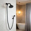 Ver imagem 2 de Chuveiro com Desviador Auto Limpante Livo Black Matte 1/2" Addra