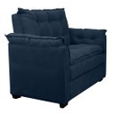 Ver imagem 3 de Sofá 2 Lugares Pequeno Confortável 1,40 Mts Alice Amo Móveis:azul Marinho