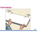 Ver imagem 6 de Prateleira Sala Decorativa Flutuante LED 220x18 Gris - Linea Brasil