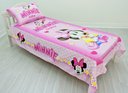 Ver imagem 2 de Jogo De Lençol Decorativo E Fronha Solteiro , Ratinha Minnie Kit 2 pçs