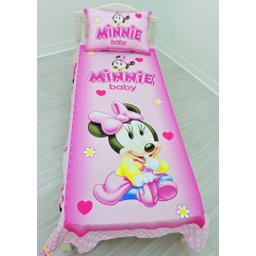 Jogo De Lençol Decorativo E Fronha Solteiro , Ratinha Minnie Kit 2 pçs - 3