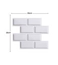 Ver imagem 3 de Kit 20 Placas PVC 3d Revestimento De Parede Decorativa Tijolinho 25 cm