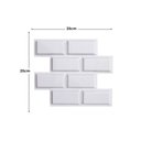 Ver imagem 3 de Kit 20 Placas PVC 3d Revestimento De Parede Decorativa Tijolinho 25 cm