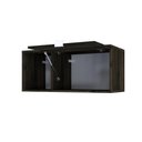 Ver imagem 5 de Armário Aéreo com Nicho e Porta Basculante 35x80x35cm Wlnp80 Carvalho Dark - Branco
