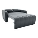 Ver imagem 2 de Sofá Cama Compacto 2 Lugares 1,38 Larg Amora New Matrix Cor:veludo Cinza
