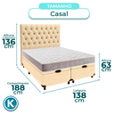 Ver imagem 3 de Kit Cabeceira + Cama Box Bau + Colchão Casal D23 D23 Inducol