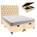 Ver imagem 1 de Kit Cabeceira + Cama Box Bau + Colchão Casal D23 D23 Inducol