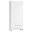 Ver imagem 7 de Quarto de Bebê 3 Portas Ternura Baby com Berço Lara Branco Brilho - Incorplac