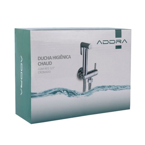 Ducha Higiênica com Registro 1/2" Chaud Cromado Addra