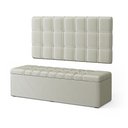 Ver imagem 2 de Kit Painel Rana 200 e Calçadeira Alpha Veludo Aradecor