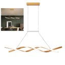 Ver imagem 1 de Lustre Pendente Aspiral Led 3000k Hall de Entrada Recepçao Sala de Jantar Iluminaçao Ambiente Decor