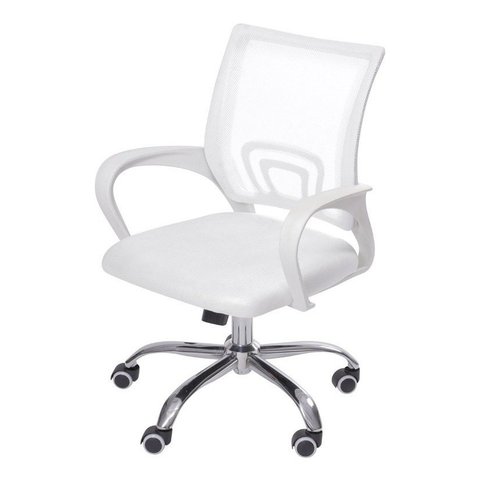 Cadeira Office Escritório Rodízio Or Design 3310 Tok Branca