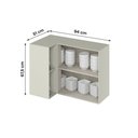 Ver imagem 3 de Aéreo Canto Reto 1 Porta com Nicho Decorativo 100% MDF Fineze Henn
