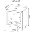 Ver imagem 4 de Kit Escritório com 1 Mesa 1 Gaveteiro e 1 Armário 2 Portas Cor:nogal