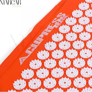 Kit de Relaxamento em Casa: Tapete e Travesseiro Acupress Brasil "laranja"
