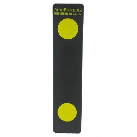 Protetor De Parachoque Com Fita Adesivo - Garagem/Estacionamento - Preto - Com 2 Peças