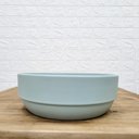 Ver imagem 1 de Vaso Baixo Decorativo de Cerâmica Ikebana Verde Fosco
