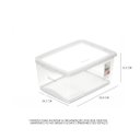 Ver imagem 4 de Kit 4 Caixa Organizadora Sem Trava 7,5 L Cristal Ordene