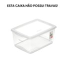 Ver imagem 2 de Kit 4 Caixa Organizadora Sem Trava 7,5 L Cristal Ordene