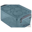 Ver imagem 2 de kit 2 Caixa Organizadora com Trava 7,5 L Cinza Ordene