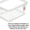 Ver imagem 3 de Kit 2 Caixa Organizadora Sem Trava 15 Litros Cristal Ordene
