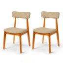 Ver imagem 2 de Kit 2 Cadeira de Jantar Madeira Maciça Alice Estofada Premium Ergonomica Confortável Di Franco