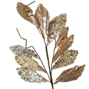 Ver imagem 3 de Galho Decorativo Folhas Rose e Champanhe 70cm