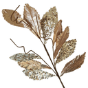 Ver imagem 1 de Galho Decorativo Folhas Rose e Champanhe 70cm
