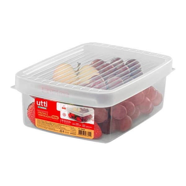 Mini Caixa Organizadora para Frutas Verduras Legumes Saladas Transparente - 1