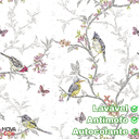 Ver imagem 4 de Papel de Parede Infantil Passarinho Galhos Delicado Lavável Autocolante 3mx50cm