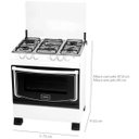 Ver imagem 6 de Fogão Realce 5 Bocas Manual Hera Mesa Inox Forno 94 Litros