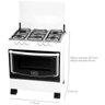 Fogão Realce 5 Bocas Manual Hera Mesa Inox Forno 94 Litros - 6