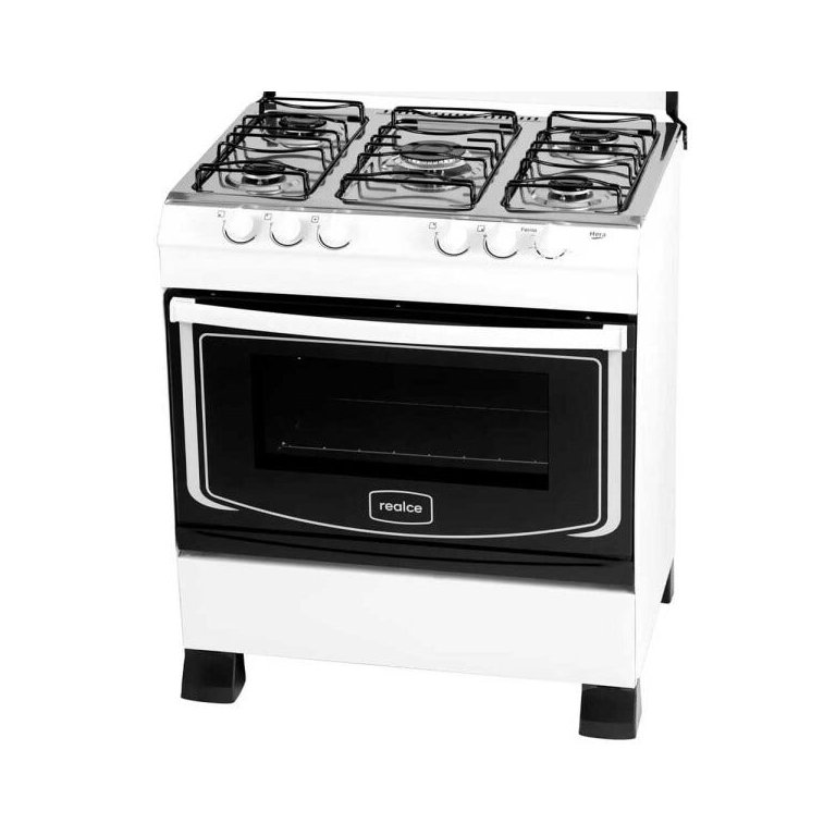 Fogão Realce 5 Bocas Manual Hera Mesa Inox Forno 94 Litros