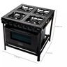Fogão Industrial Realce 4 Bocas Manual Mesa Esmaltada Forno 94 Litros - 6