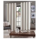 Ver imagem 1 de Cortina Para Sala Quarto Corta Luz Linho 4,00 x 2,60 m Bege Com Ilhós