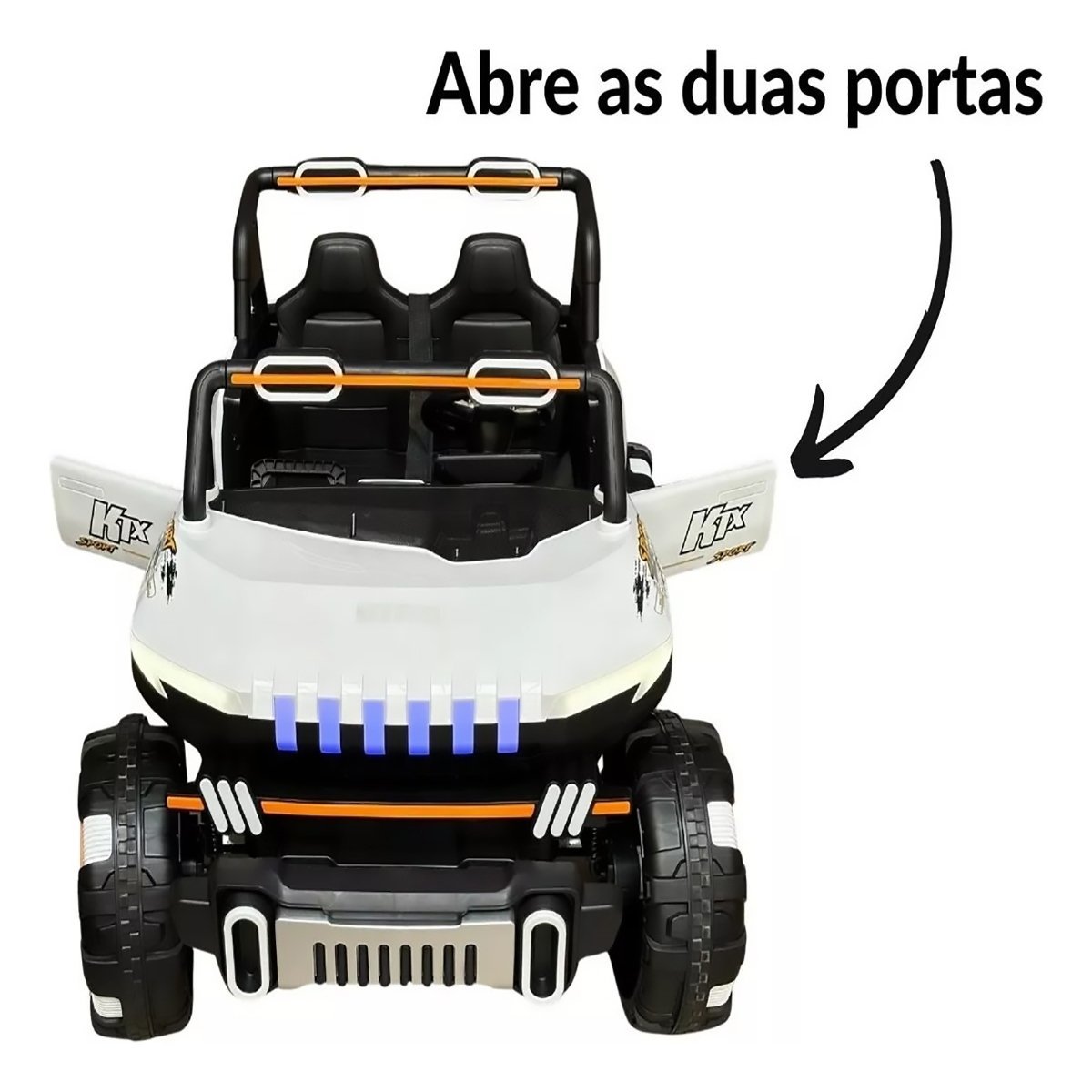 Carro Elétrico Utv 12v Infantil Buggy Quadriciclo Controle Bluetooth Usb Brinqway Bw-277 Som Luzes B - 3