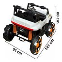 Ver imagem 2 de Carro Elétrico Utv 12v Infantil Buggy Quadriciclo Controle Bluetooth Usb Brinqway Bw-277 Som Luzes B